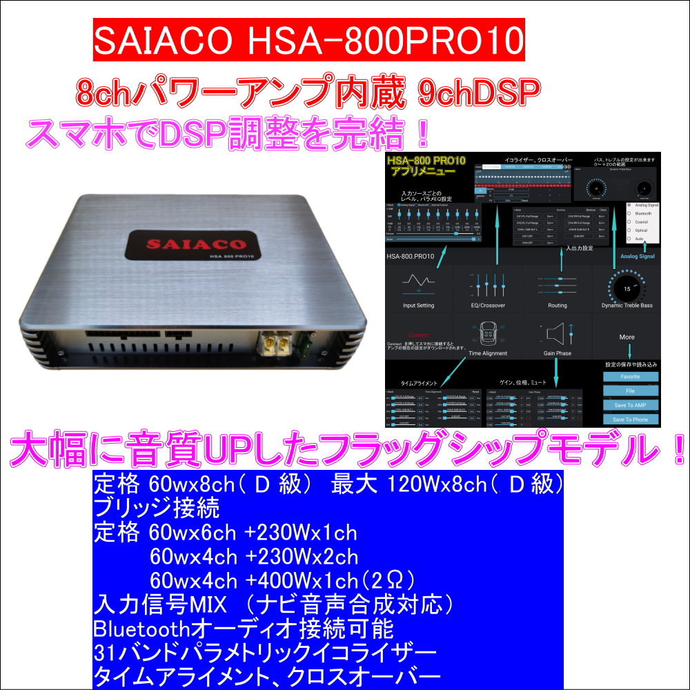 SAIACO TCAR@8chp[Av 9chDSPAv HSA-800PRO10