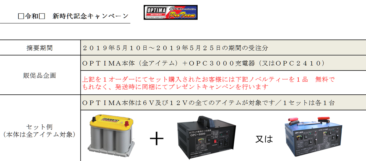 オプティマバッテリー専用オート充電器 Optima Batteries カーオーディオ 激安通販 サウンドウェーブメイワ