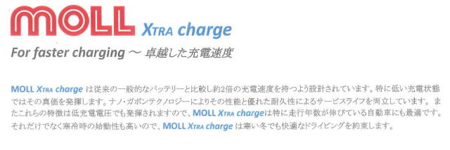moll X-Tra Charge バッテリー性能